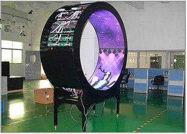 চীন বক্ররেখা নমনীয় LED ভিডিও প্রদর্শন P6 Mm সম্পূর্ণ রং জন্য মিডিয়া মোটা নির্দিষ্টকরণ সরবরাহকারী